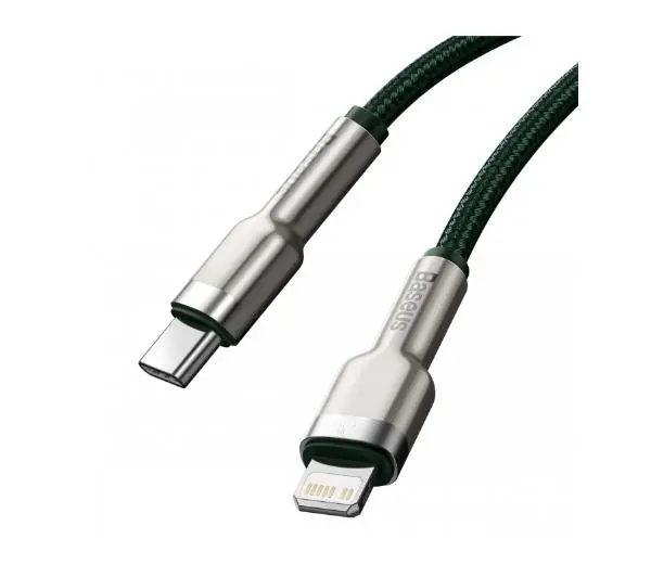 Baseus Cafule metal USB-C do Lightning 20W 1m Zielony