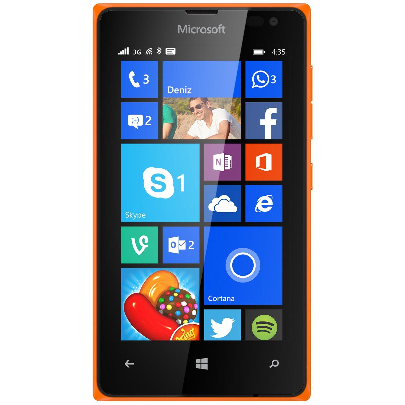 Microsoft Lumia 435 Dual Sim (pomarańczowy)