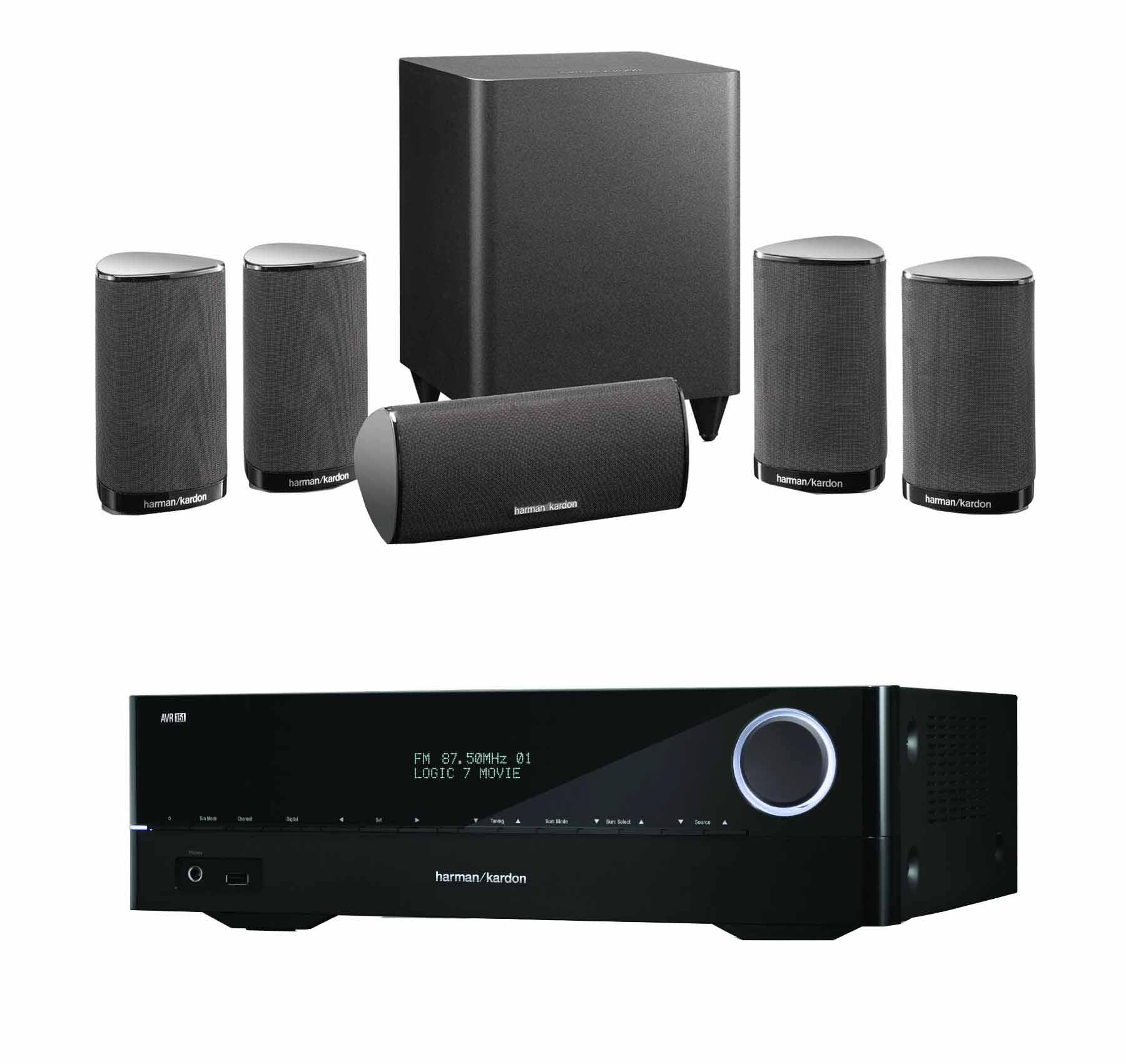 Zestaw kina Harman Kardon AVR 151, HKTS 5 BK (czarny)