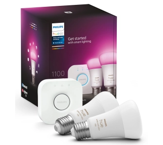 Żarówka LED Philips Hue White and Colour Ambiance E27 2 szt. + mostek