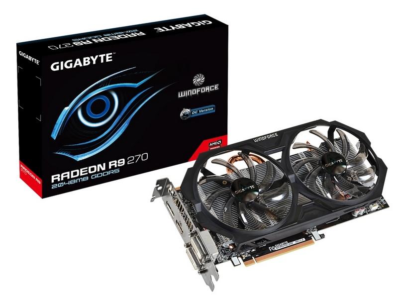 Gigabyte Radeon R9 270 OC 2GB DDR5 256 bit WindForce