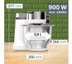 Robot kuchenny Bosch MUMS2VS30 Z maszynką do mielenia Silnik 900W Kompaktowe wymiary