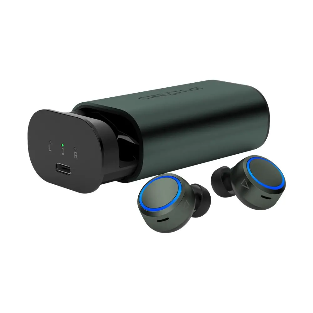 Słuchawki bezprzewodowe Creative Outlier Air V3 Dokanałowe Bluetooth 5.2 Zielony