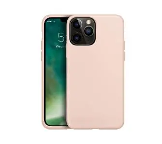 Etui Xqisit Silicone Case Anti Bac do iPhone 13 Pro Różowy