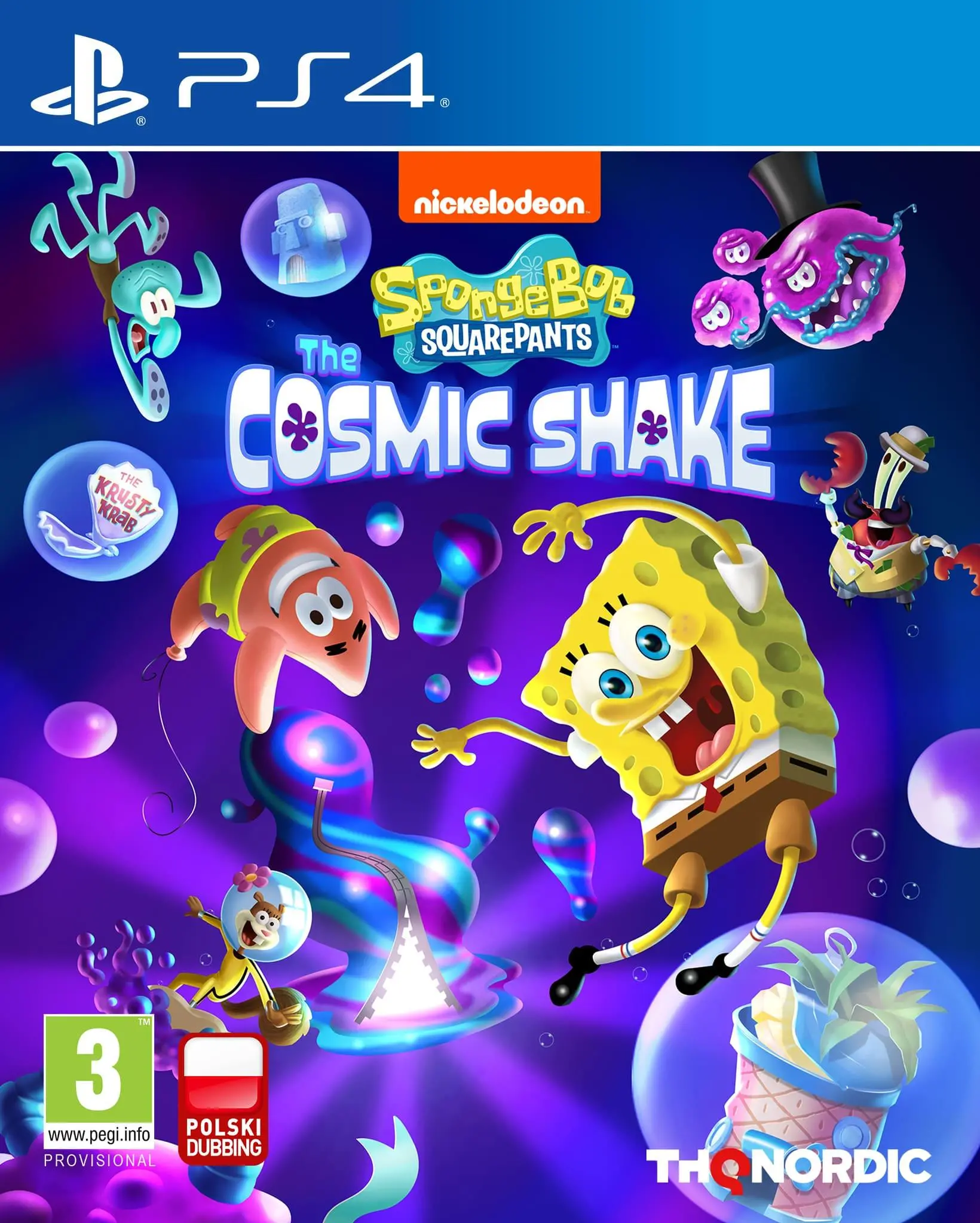 SpongeBob SquarePants Cosmic Shake Gra na PS4 (Kompatybilna z PS5)