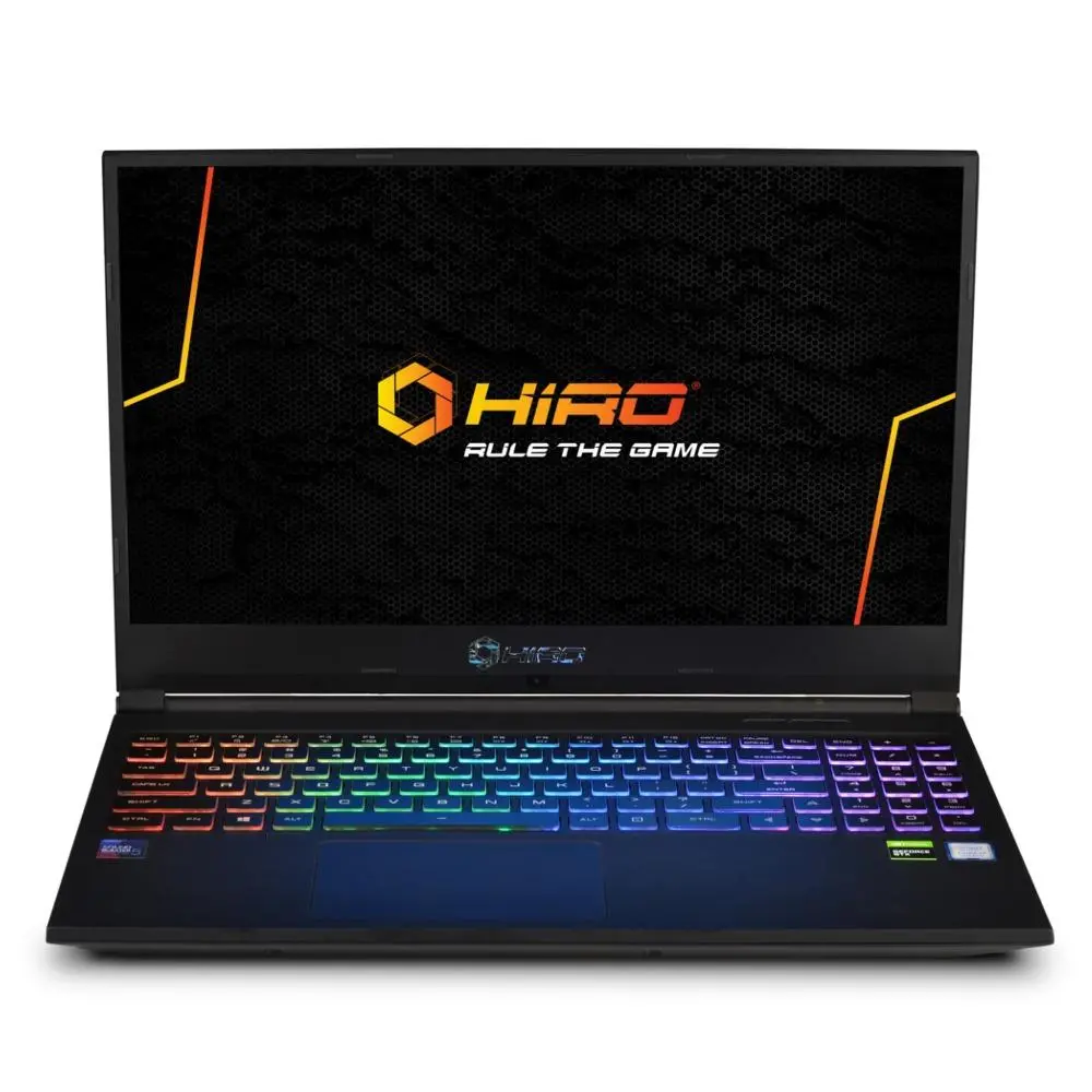 Laptop gamingowy HIRO 650 15,6" 144Hz i7-10750H 8GB RAM 512GB Dysk SSD GTX1650Ti Win11 Szary