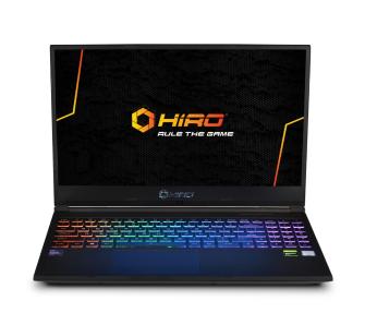 Laptop gamingowy HIRO 650 15,6" 144Hz  i7-10750H 8GB RAM  512GB Dysk SSD  GTX1650Ti  Win11 Szary
