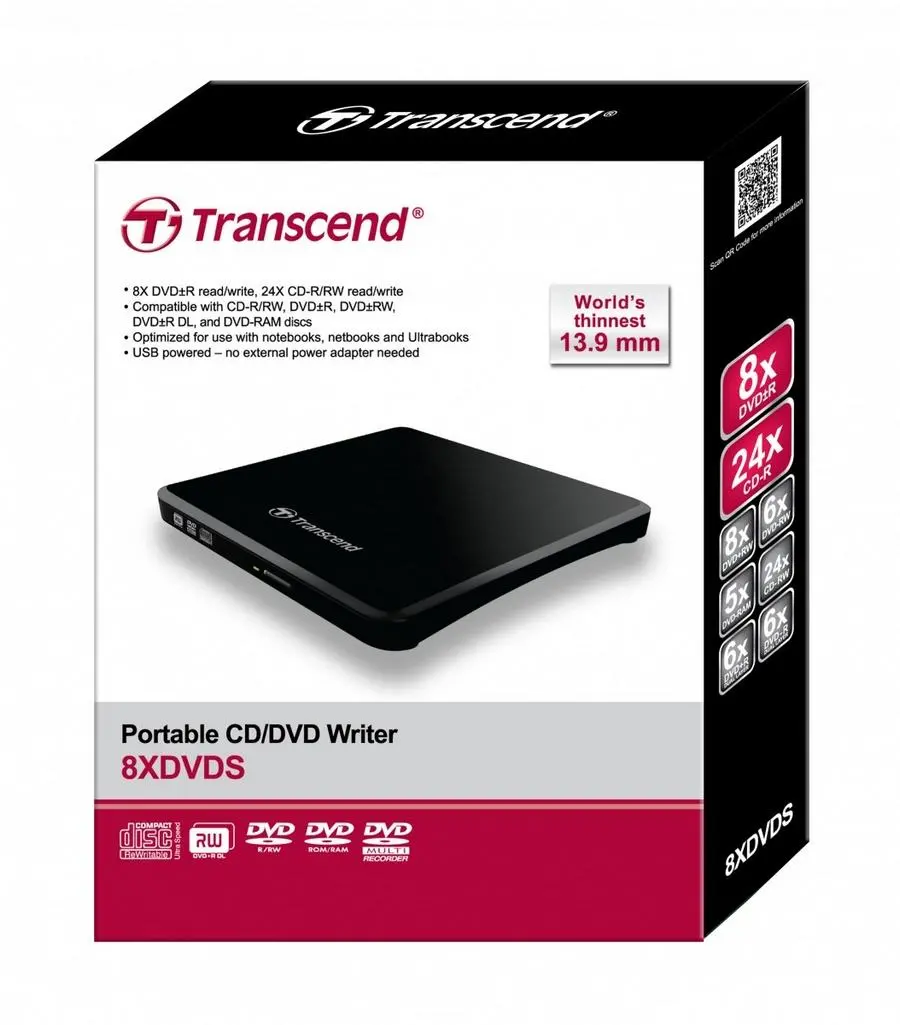 фото Дисковод DVD-RW Transcend TS8XDVDS-K