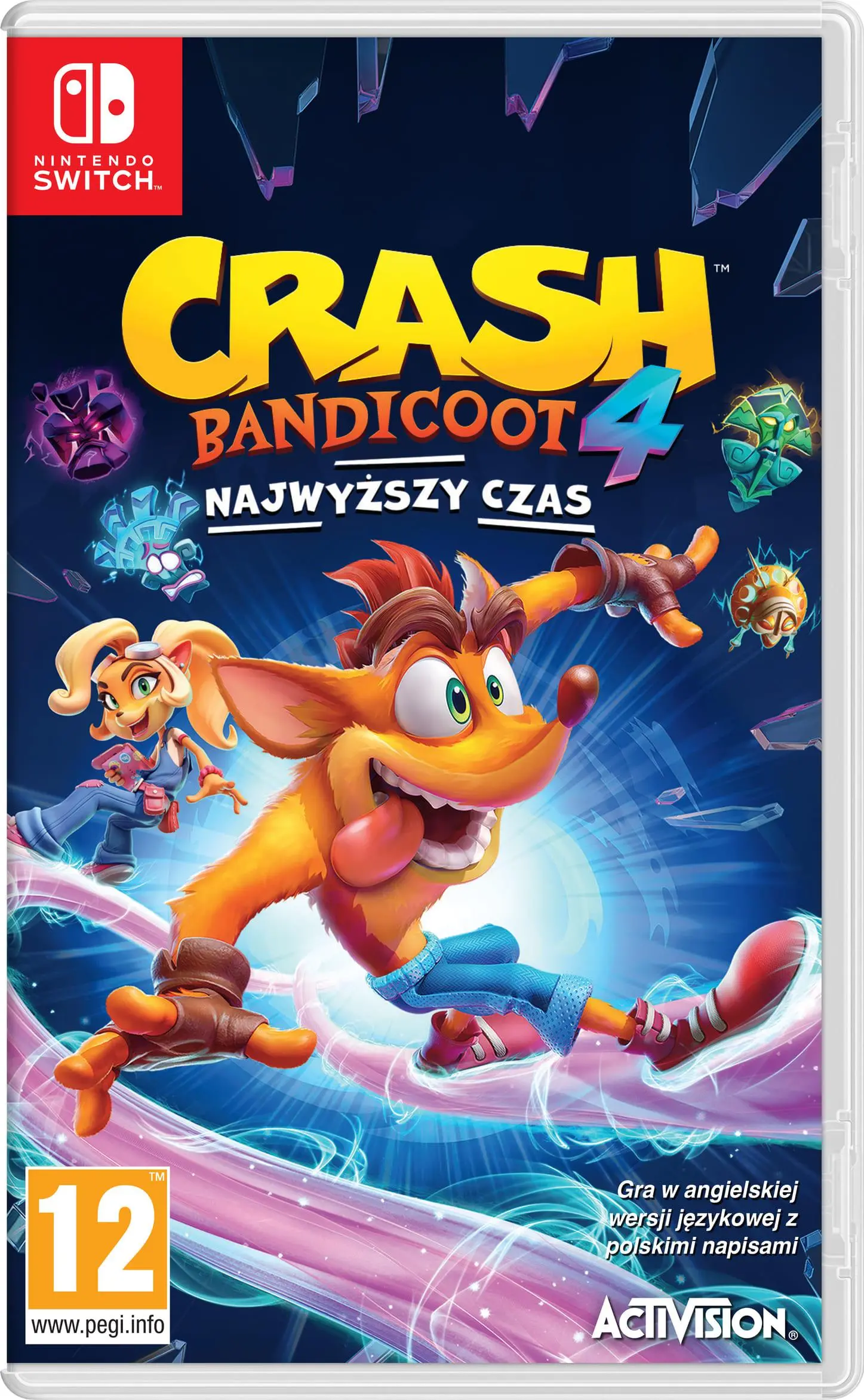 Crash Bandicoot 4: Najwyższy Czas Gra na Nintendo Switch