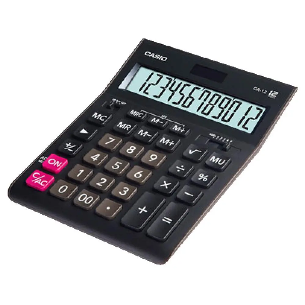Kalkulator Casio GR-12 Czarny
