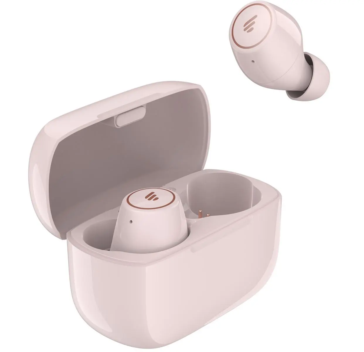 Słuchawki bezprzewodowe Edifier TWS1 PRO Dokanałowe Bluetooth 5.2 Różowy