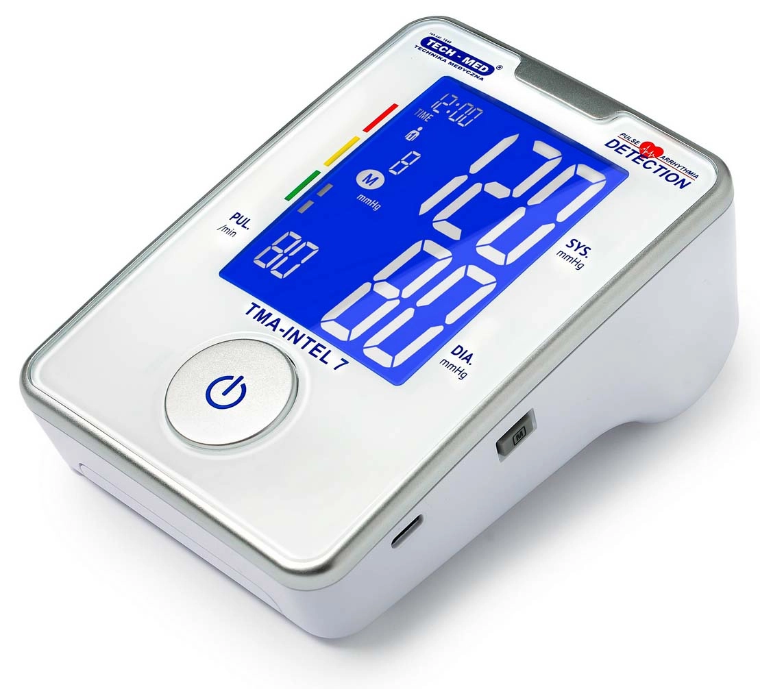 Ciśnieniomierz Tech-Med TMA-INTEL 7 Zasilacz Wykrywanie arytmii