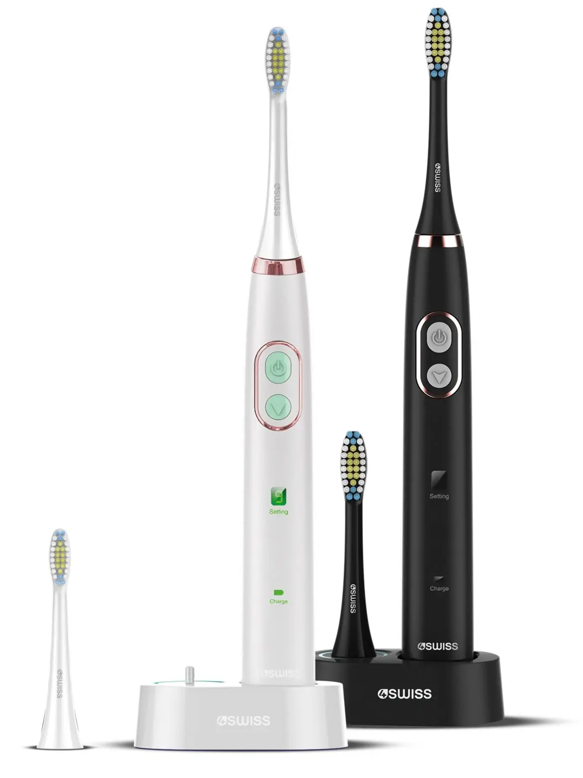 Zestaw szczoteczek sonicznych 4Swiss Zestaw ST212 Sensitive Care Golden Edition