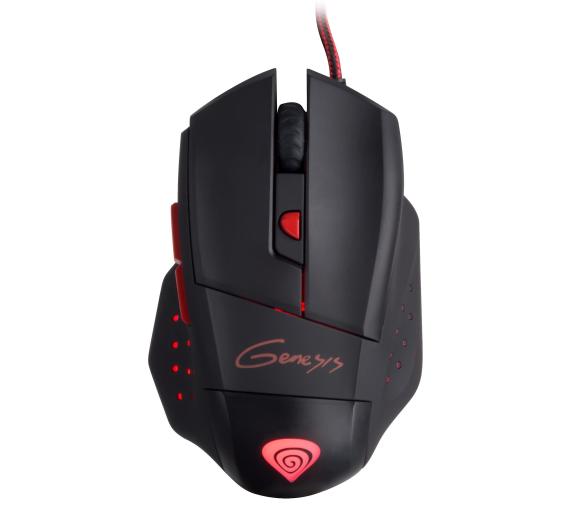 mysz komputerowa Genesis GX57 (czarno-czerwony)