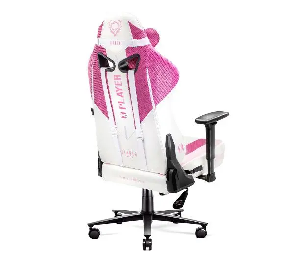 Diablo Chairs X-Player 2.0 Normal Size Gamingowy do 150kg Skóra ECO Tkanina Marshmallow pink - Kup na Raty - RRSO 0%