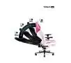 Fotel Diablo Chairs X-Player 2.0 Normal Size Gamingowy do 150kg Skóra ECO Tkanina Marshmallow pink