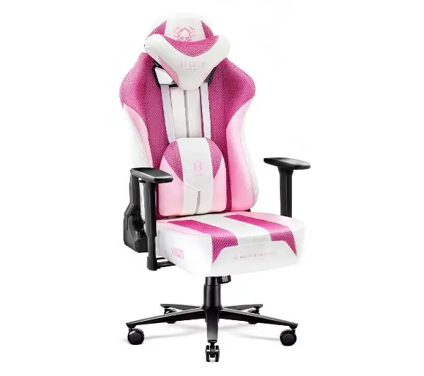 Diablo Chairs X-Player 2.0 Normal Size Gamingowy do 150kg Skóra ECO Tkanina Marshmallow pink - Kup na Raty - RRSO 0%