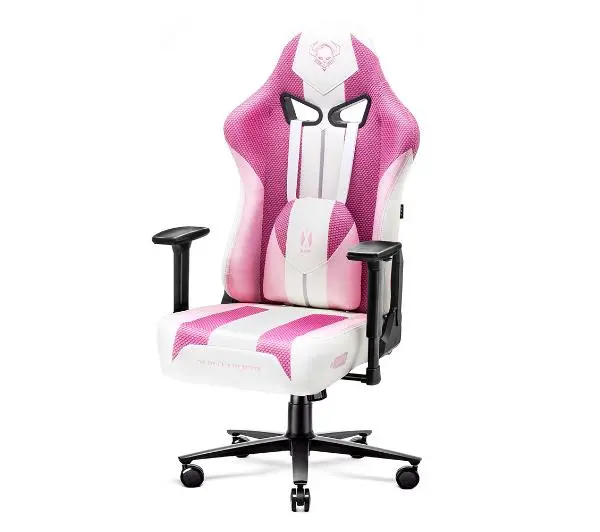 Diablo Chairs X-Player 2.0 Normal Size Gamingowy do 150kg Skóra ECO Tkanina Marshmallow pink - Kup na Raty - RRSO 0%