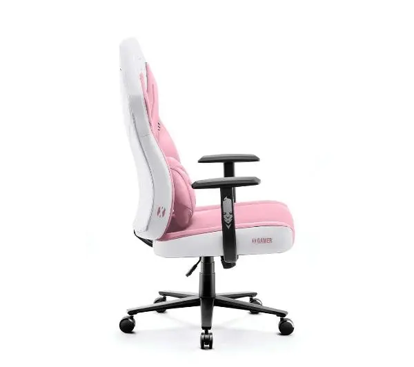 Diablo Chairs X-Gamer 2.0 Normal Size Gamingowy do 150kg Skóra ECO Tkanina Marshmallow pink - Kup na Raty - RRSO 0%