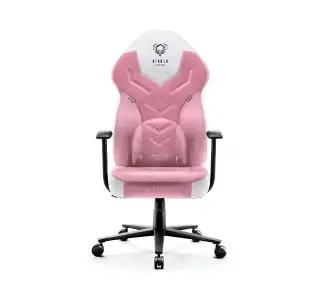 Diablo Chairs X-Gamer 2.0 Normal Size Gamingowy do 150kg Skóra ECO Tkanina Marshmallow pink - Kup na Raty - RRSO 0%