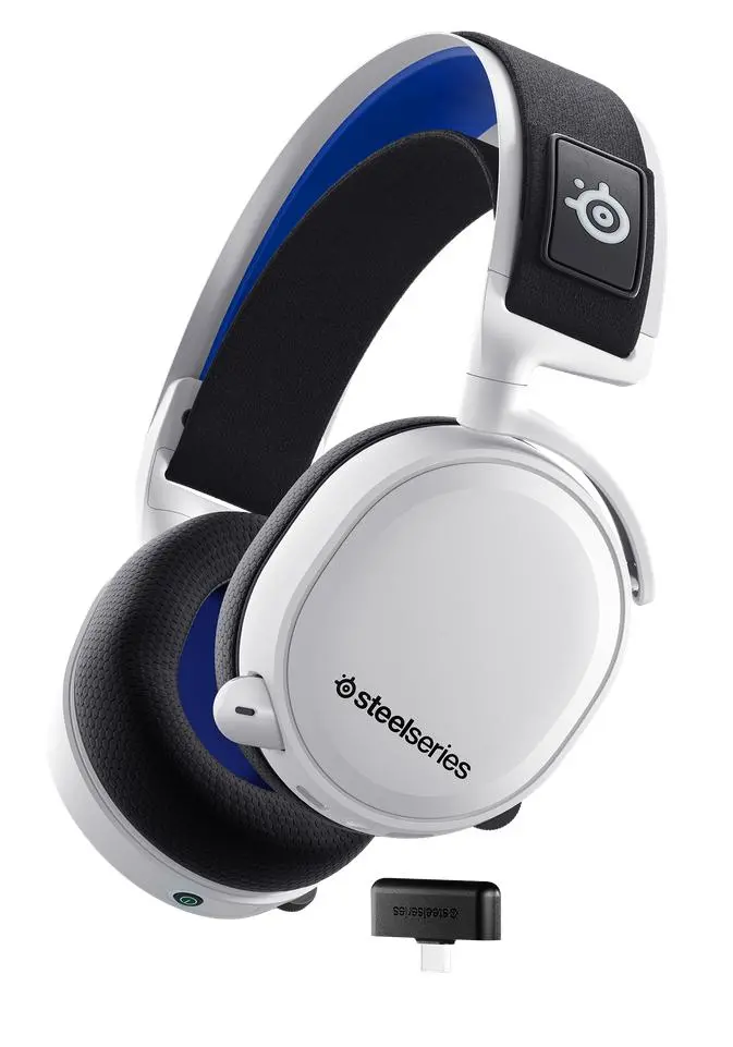 Słuchawki bezprzewodowe z mikrofonem SteelSeries Arctis 7P+ Nauszne Biały
