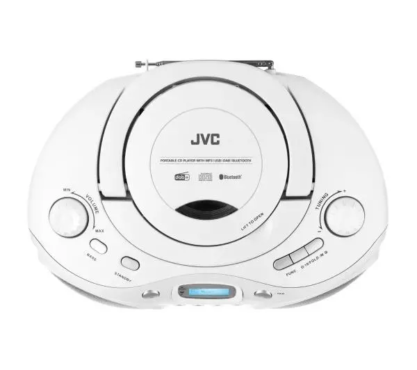 JVC RD-E661W-DAB Bluetooth Biały