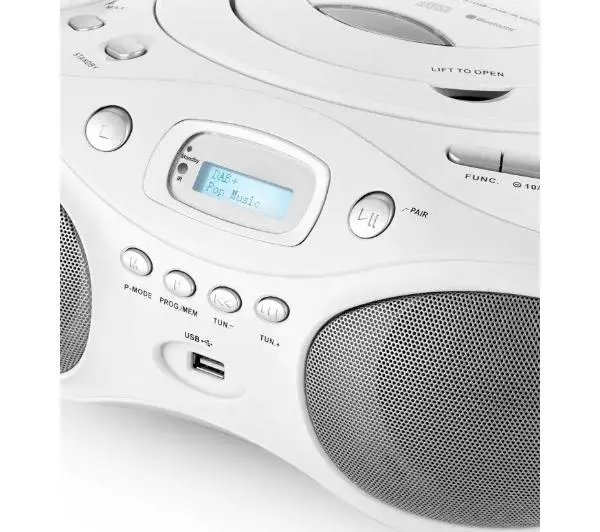 JVC RD-E661W-DAB Bluetooth Biały