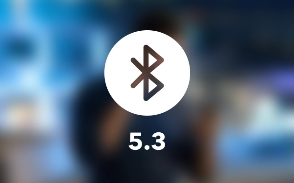 Значок Bluetooth (бездротова технологія Bluetooth) з позначкою 5.3, що символізує стандарт бездротового зв'язку.