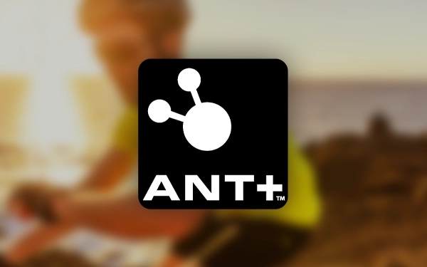 Логотип ANT+ – Advanced and Adaptive Network Technology Plus (передовая и адаптивная сетевая технология Plus), стандарт беспроводной связи для спортивных датчиков.