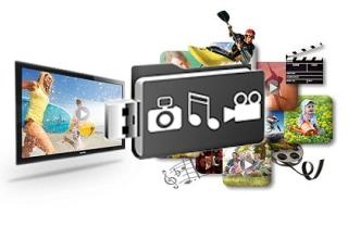Odtwarzaj zdjęcia, filmy i muzykę bezpośrednio przez złacze USB