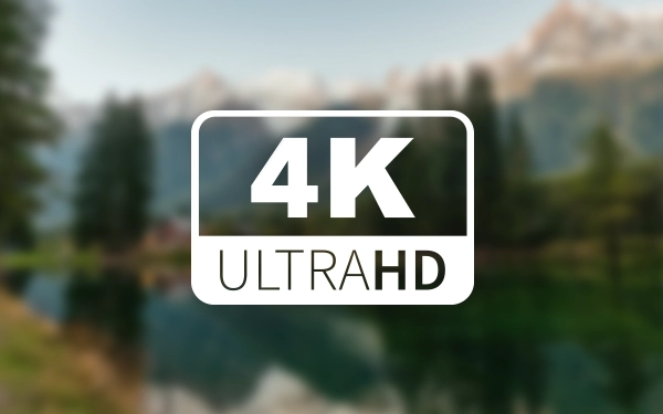 Значок із роздільною здатністю 3840 на 2160 пікселів, що називається надвисокою чіткістю