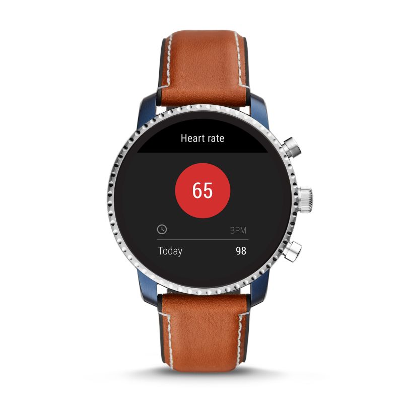 fossil q ftw4016 explorist hr braun