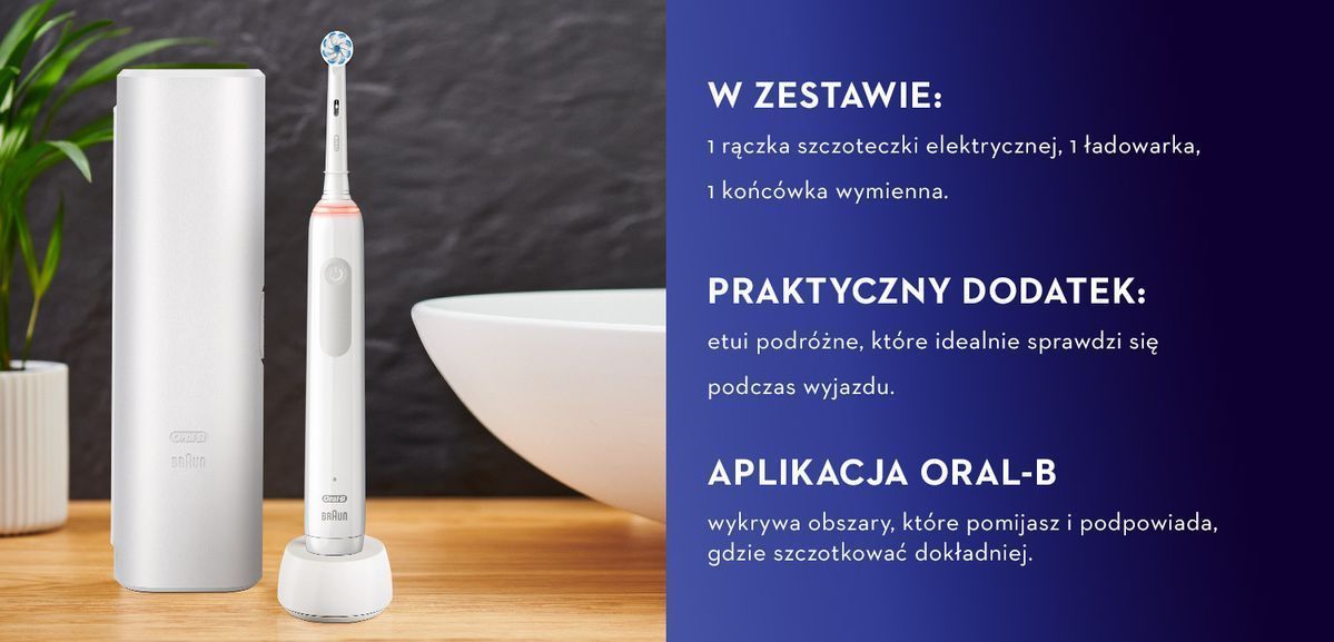 Wygodny dodatek stanowi etui podróżne, idealne rozwiązanie na czas wyjazdu.