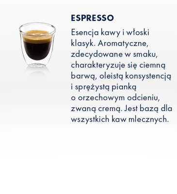 широкий асортимент напоїв з кавоварки - еспресо