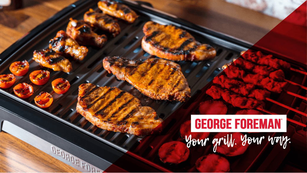 George Foreman 25850 Smokeless BBQ Large Health Grill