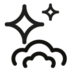 Іконка, що зображує очищення з використанням пари. Іконка, що зображує очищення з використанням пари.