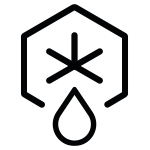 Програма розморожування представлена за допомогою іконки зі сніжинкою, що тане. Програма розморожування представлена за допомогою іконки зі сніжинкою, що тане.