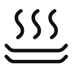 Іконка, що представляє нагрівання тарілок. Іконка, що представляє нагрівання тарілок.