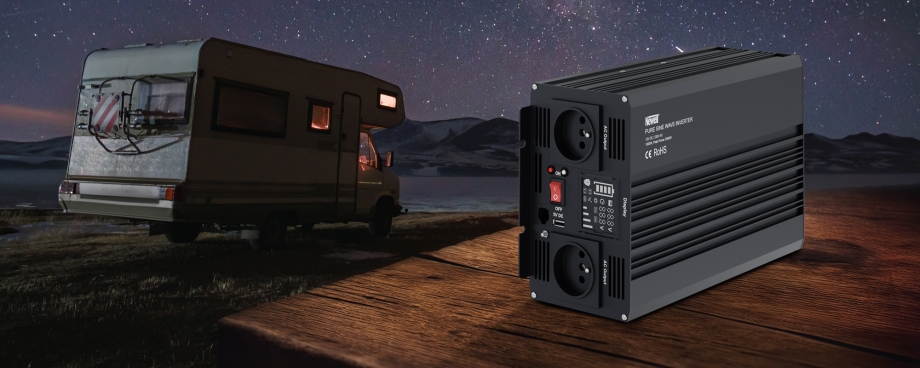 Przetwornica napięcia Newell z czystą sinusoidą - 24 V / 230 V, 1000 W