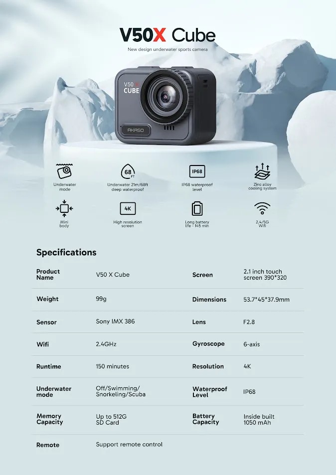 AKASO V50 X CUBE