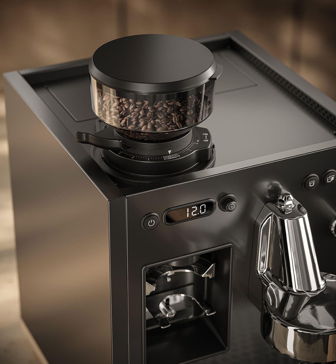 LOEWE aura.pure - подрібнювач з 66 ступенями подрібнення