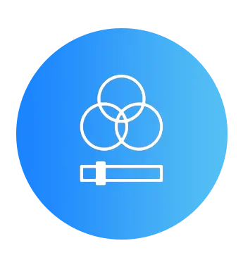 значок, що символізує повзунок для налаштування колірної температури