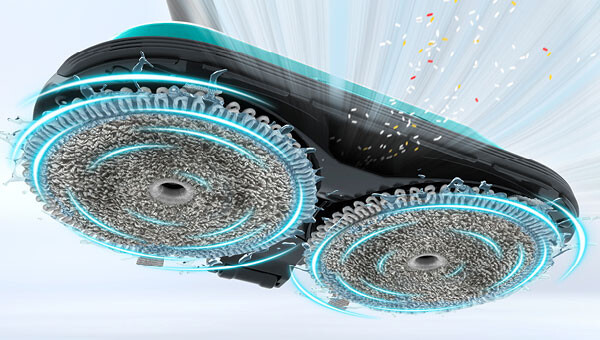 Активне миття - обертові накладки для миття та автоматичне дозування води забезпечують ретельне миття підлоги