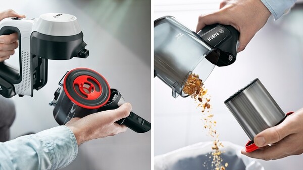 Легке спорожнення контейнера – легке спорожнення контейнера для пилу без необхідності миття фільтра