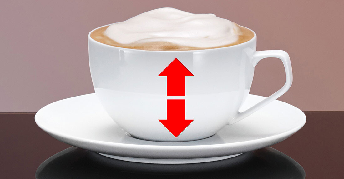 Dopasowanie wielkości napoju do indywidualnych potrzeb - individualCup Volume