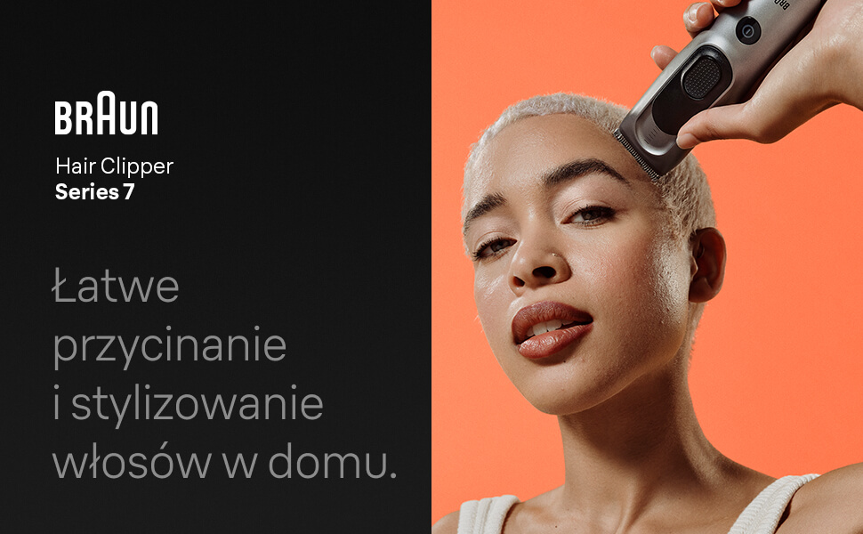 Braun Hair Clipper Series 7. Łatwe przycinanie i stylizowanie włosów w domu.