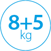 8+5 kg załadunku