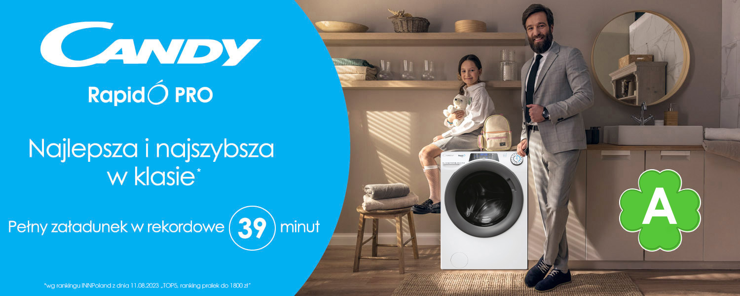 Candy RapidÓ PRO RP 496BWMR9/1-S machine à laver Charge avant 9 kg 1400 tr/min Blanc