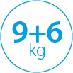 9+6 kg załadunku