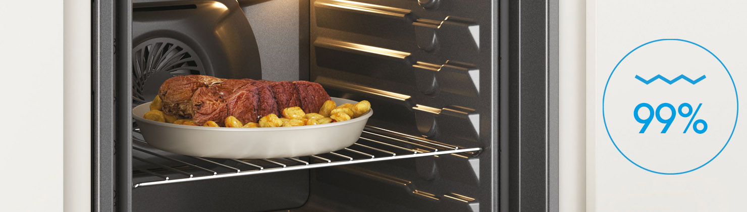 Grill - doskonałe rezultaty pieczenia z pokryciem 99% powierzchni